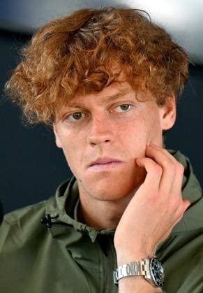 May 5, 2024, Rome: Italian tennis player Jannik Sinner of Italy attends a press conference, PK, Pressekonferenz in Rome, Italy, 05 May 2024. Sinner announced Saturday he will not play at the upcoming Italian Open tennis tournament due to a hip injury which forced him out in Madrid earlier this week. ANSA ETTORE FERRARI Jannik Sinner of Italy attends a press conference  - ZUMAa110 20240505_zaf_a110_053 Copyright: xEttorexFerrarix