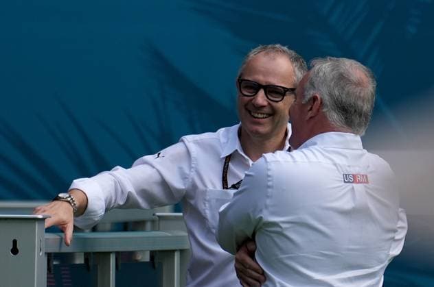 Formula 1 Crypto com Miami Grand Prix 05 05 2024, Miami International Autodrome, Miami, Formula 1 Crypto com Miami Grand Prix,in the picture Formula 1 boss Stefano Domenicali nordphotoxGmbHx xBratic nph00250