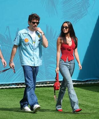 Formula 1 Crypto com Miami Grand Prix 05 05 2024, Miami International Autodrome, Miami, Formula 1 Crypto com Miami Grand Prix,pictured Charles Leclerc MCO , Scuderia Ferrari HP with girlfriend Alexandra Saint Mleux nordphotoxGmbHx xBratic nph00250