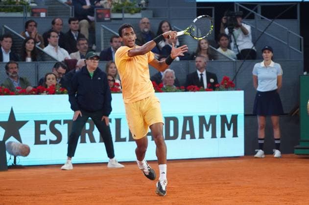 Felix Auger-Aliassime and Jannik Sinner during Finals Masters Series Madrid in Madrid on Sunday, May 5 2024 Cordon Press 