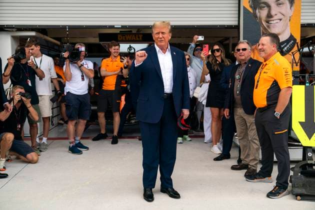 Motorsport, Formula 1, GP Miami, President Trump is probably planning another visit, archive pictures