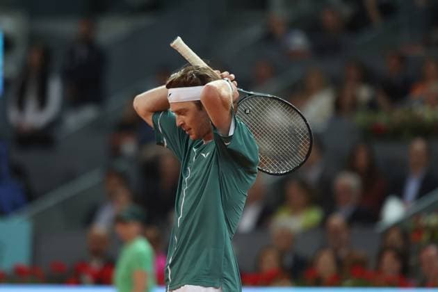 Andrey Rublev (Rus) defeated Felix Auger Aliassime (Can) TENNIS : Mutua Madrid Open 2024 - 05 05 2024 AntoineCouvercelle Panoramic 