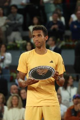Andrey Rublev (Rus) defeated Felix Auger Aliassime (Can) TENNIS : Mutua Madrid Open 2024 - 05 05 2024 AntoineCouvercelle Panoramic 