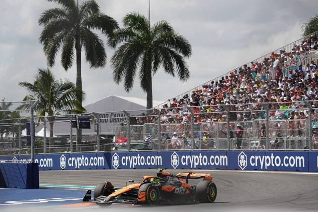 Formula 1 Crypto com Miami Grand Prix 05 05 2024, Miami International Autodrome, Miami, Formula 1 Crypto com Miami Grand Prix,pictured Lando Norris GBR , McLaren F1 Team nordphotoxGmbHx xBratic nph00250