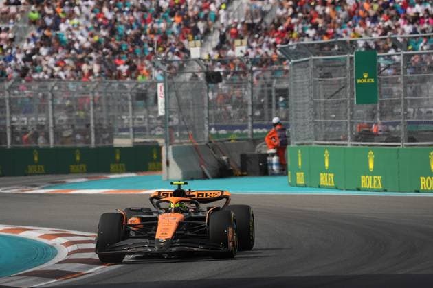 Formula 1 Crypto com Miami Grand Prix 05 05 2024, Miami International Autodrome, Miami, Formula 1 Crypto com Miami Grand Prix,pictured Lando Norris GBR , McLaren F1 Team nordphotoxGmbHx xBratic nph00250