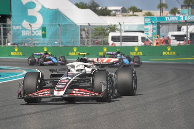 05 05 2024, Miami International Autodrome, Miami, Formula 1 Crypto com Miami Grand Prix,in the picture Nico Hülkenberg DEU , Haas F1 Team Defodi 506 20240505 hbr 4984 Defodi-506