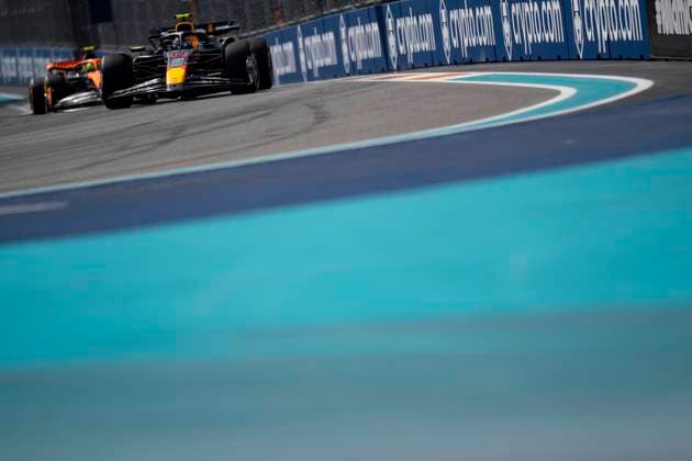 May 5, 2024, Miami, United States: Mexican driver SERGIO PEREZ (Red Bull Racing) drives during the 2024 FIA Formula 1 Miami Grand Prix at Miami International Autodrome in Miami, United States. Miami United States - ZUMAg147 20240505_fap_g147_036 Copyright: xJamesxGasperottix