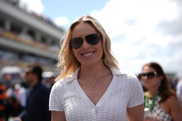 05 05 2024, Miami International Autodrome, Miami, Formula 1 Crypto com Miami Grand Prix,pictured Former US ski racer Lindsey Vonn Defodi 506 20240505 hbr 2667 Defodi-506