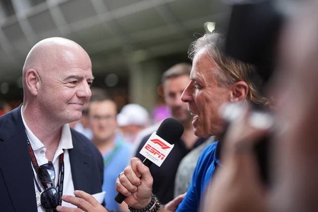Formula 1 Crypto com Miami Grand Prix 05 05 2024, Miami International Autodrome, Miami, Formula 1 Crypto com Miami Grand Prix,in the picture FIFA President Giovanni Infantino nordphotoxGmbHx xBratic nph00250