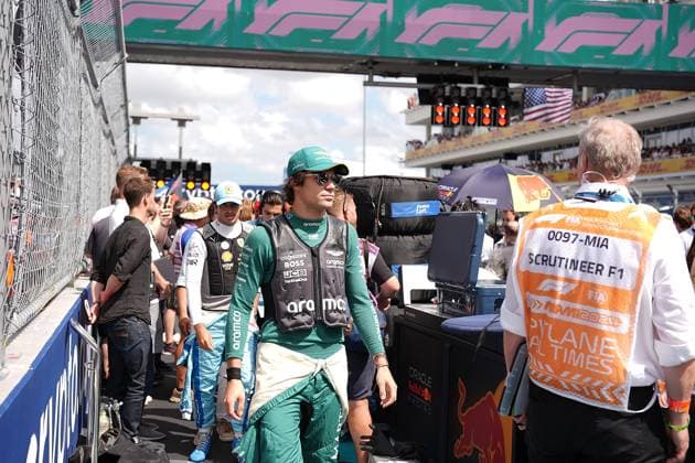 Formula 1 Crypto com Miami Grand Prix 05 05 2024, Miami International Autodrome, Miami, Formula 1 Crypto com Miami Grand Prix,pictured Lance Stroll CAN , Aston Martin Aramco Cognizant Formula One Team nordphotoxGmbHx xBratic nph00250