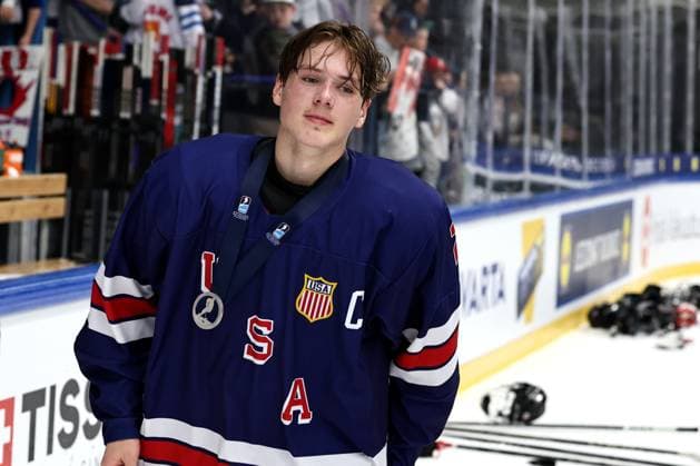** 5th of May 2024 Espoo, Finland: IIHF U18 Ice hockey, Eishockey World Championship, WM, Weltmeisterschaft match USA vs Canada. Photo by Tomi Natri All Over Press