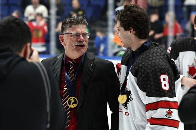 ** 5th of May 2024 Espoo, Finland: IIHF U18 Ice hockey, Eishockey World Championship, WM, Weltmeisterschaft match USA vs Canada. Photo by Tomi Natri All Over Press