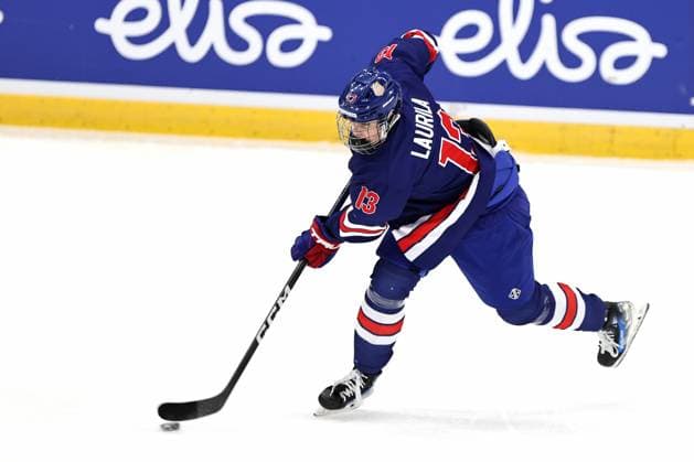 ** 5th of May 2024 Espoo, Finland: IIHF U18 Ice hockey, Eishockey World Championship, WM, Weltmeisterschaft match USA vs Canada. Photo by Tomi Natri All Over Press