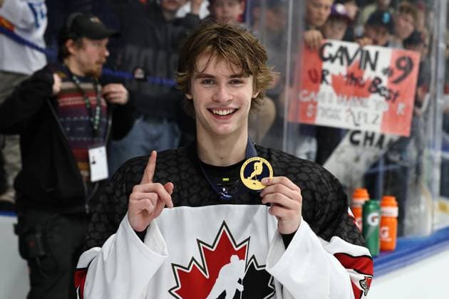 ** 5th of May 2024 Espoo, Finland: IIHF U18 Ice hockey, Eishockey World Championship, WM, Weltmeisterschaft match USA vs Canada. Photo by Tomi Natri All Over Press