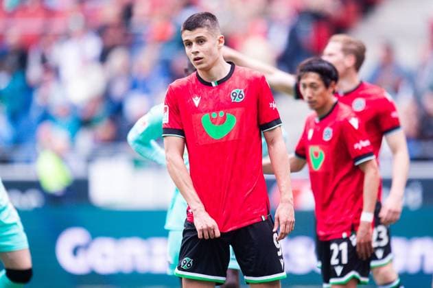 05 05 2024 Soccer, 2023 2024, 2 Bundesliga, 32 Matchday, Hannover 96 SC Paderborn 07 Nicolo Tresoldi Hannover DFL REGULATIONS PROHIBIT ANY USE OF PHOTOGRAPHS AS IMAGE SEQUENCES AND OR QUASI VIDEO