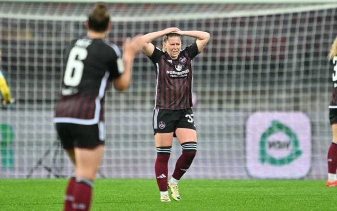 06 05 2024 Soccer Season 2023 2024 1 Womens Soccer Bundesliga 20 Matchday 1 FC Nürnberg FCN Club RB Leipzig Sportfoto Zink xwoxzix Selma Magnusdottir 37, 1 FC Nürnberg FCN disappointed Disappointment