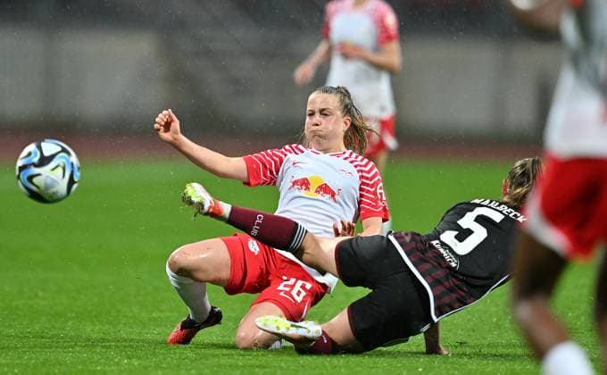 06 05 2024 Soccer Season 2023 2024 1 Women Soccer Bundesliga 20 Matchday 1 FC Nuremberg FCN Club RB Leipzig Sportfoto Zink xwoxzix Luca Maria Graf 26, RB Leipzig Alina Mailbeck 5, 1 FC Nuremberg FCN