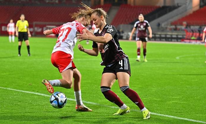 06 05 2024 Soccer Season 2023 2024 1 Women Soccer Bundesliga 20 Matchday 1 FC Nuremberg FCN Club RB Leipzig Sportfoto Zink xwoxzix Marlene Müller 27, RB Leipzig Luisa Guttenberger 4, 1 FC Nuremberg FCN