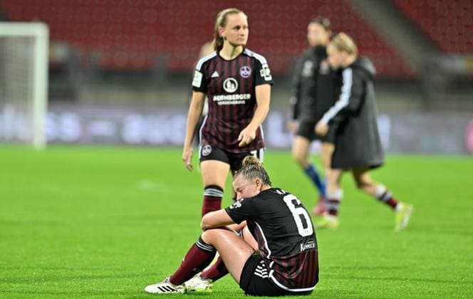 06 05 2024 Soccer Season 2023 2024 1 Womens Soccer Bundesliga 20 Matchday 1 FC Nuremberg FCN Club RB Leipzig Sportfoto Zink xwoxzix Jessica May 6, 1 FC Nuremberg FCN disappointed Disappointment after the end of the match