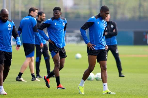Club Brugge v Fiorentina - UEFA Europa Conference League - media activities WESTKAPELLE, BELGIUM - MAY 07 : Ordonez Joel defender of Club Brugge during a training session prior to the UEFA Europa Conference League semi-finals 2nd leg match between Club Brugge and Fiorentina at the training grounds on May 7, 2024 in Westkapelle, Belgium, 07 05 2024 Westkapelle Belgium  Copyright: xJanxDexMeuleneirx