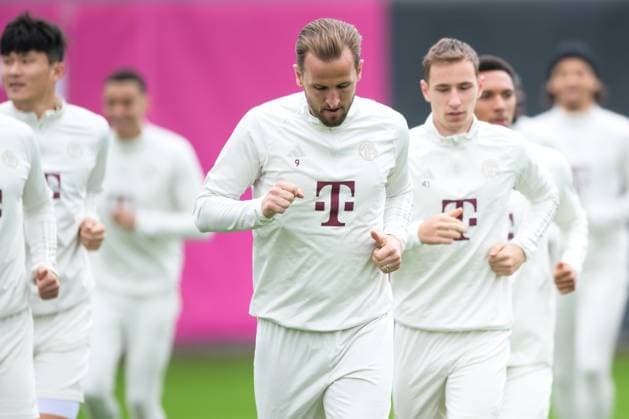 Soccer, Champions League, 20240507, Final training, Real Madrid FC Bayern Munich In the picture Harry KANE FC Bayern Munich, 9 Munich Training ground Säbener Str 51 Bayern Germany Copyright: Passion2Press MarkusxFischerx