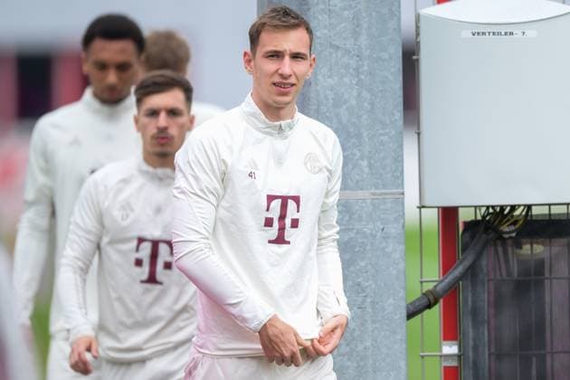 Soccer, Champions League, 20240507, Final training, Real Madrid FC Bayern Munich In the picture Lovro ZVONAREK FC Bayern Munich, 41 Munich Training ground Säbener Str 51 Bayern Germany Copyright: Passion2Press MarkusxFischerx