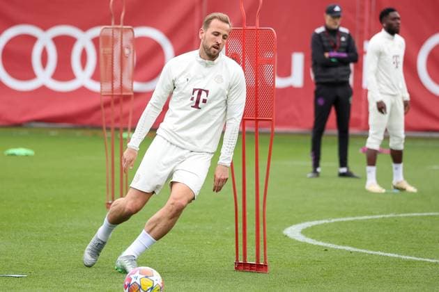 Harry Kane FC Bayern Muenchen, 09 , Final training, FC Bayern Muenchen, Football, UEFA Champions League, Semi-final second leg, Season 23 24, 07 05 2024, Final training, FC Bayern Muenchen, Football, UEFA Champions League, Semi-final second leg, Season 23 24, 07 05 2024 Muenchen Copyright: xEibner-Pressefoto JennixMaulx EP_JML