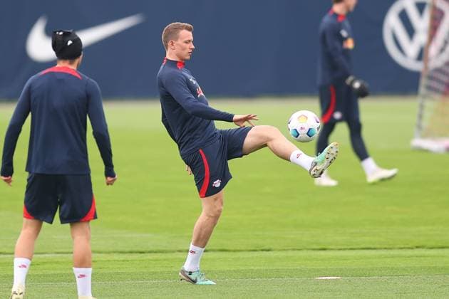 RB Leipzig Training 1 Bundesliga Leipzig, 07 05 2024, Training center at Cottaweg, Season 2023 2024, Football, Men, 1 Bundesliga , RB Leipzig Training , In the picture Lukas Klostermann ,