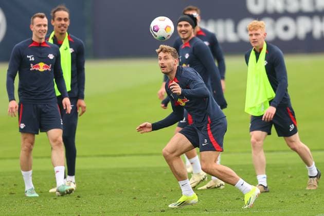 RB Leipzig Training 1 Bundesliga Leipzig, 07 05 2024, Training center at Cottaweg, Season 2023 2024, Football, Men, 1 Bundesliga , RB Leipzig Training , In the picture Christopher Lenz ,