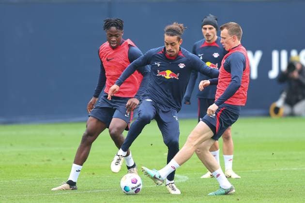 Football, CL, RB Leipzig, Training