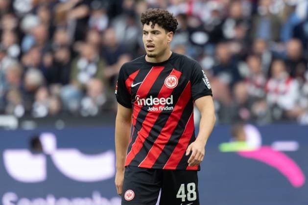 Eintracht Frankfurt Bayer 04 Leverkusen, 1 FBL Ignacio Ferri Julia, Nacho Eintracht Frankfurt, 48 Bundesliga match between Eintracht Frankfurt and Bayer 04 Leverkusen on May 5, 2024 at Deutsche Bank Park in Frankfurt am Main According to the regulations of the DFL, Deutsche Fußball Liga, it is prohibited to use or have used photographs taken in the stadium and or of the match in the form of sequential images and or video-like photo series , Frankfurt am Main Hessen Germany Deutsche Bank Park