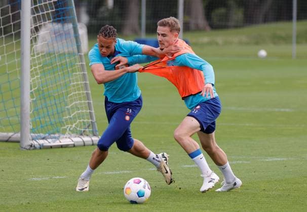 Germany, Berlin, Sportpark, GER, 2 FBL, Hertha BSC, Season 2023 24, Training, Photo Derry Scherhant, Marten Winkler