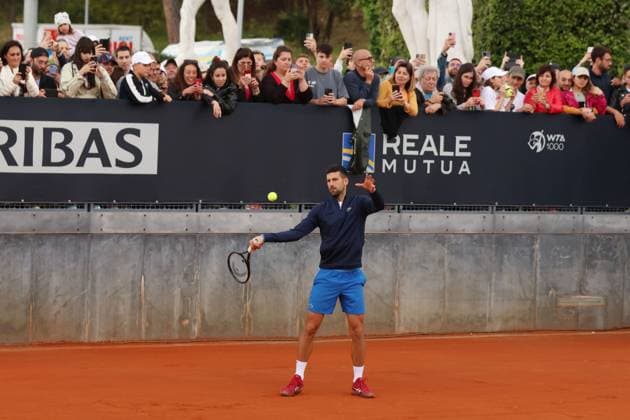 Rome - Tennis, Rome, Internazionali d Italia BNL, Novak Djokovic, 7 May 2024. Photo Felice Calabro Editorial Usage Only  Copyright: xFelicexCalabrÃ²x xIPAx 0473000458st