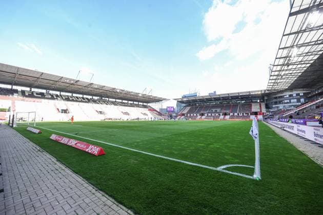 07 05 2024, Football, Season 2023 2024, 2 Bundesliga, Matchday 32, VfL Osnabrück FC Schalke 04, Empty stadium at Millerntor during the match Hamburg Stadion am Millerntor Hamburg Germany xRHR PHOTO TRx Copyright: TimxRehbein RHR-FOTOx RHR-FOTO TR