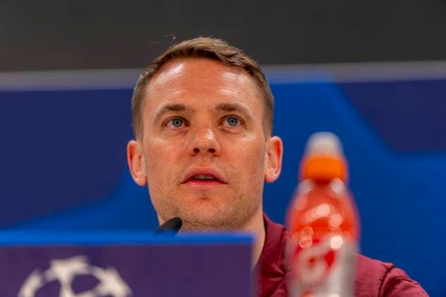 07 05 2024, Football UEFA Champions League 2023 2024 1 day before the semi-final, Real Madrid FC Bayern Munich, FC Bayern press conference at the Santiago Bernabeu Madrid stadium Goalkeeper Manuel Neuer FC Bayern Munich