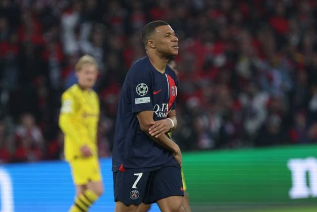 PSG - DORTMUND PHOTOPQR LE PARISIEN Le Parisien Arnaud Journois ; PARIS ; 07 05 2024 ; FOOTBALL , LIGUE DES CHAMPIONS UEFA , DEMI FINALE RETOUR , 07 05 2024 , PARIS , PARC DES PRINCES PARIS SG - BORUSSIA DORTMUND Kylian Mbappé. PHOTO LE PARISIEN ARNAUD JOURNOIS - France, Paris May 7, 2024 PSG vs Dortmund: Champions League PARIS France  Copyright: xPHOTOPQR LExPARISIEN MAXPPPxLexParisienx xArnaudxJournoisx 20240507LPA0543 20240507LPA0543