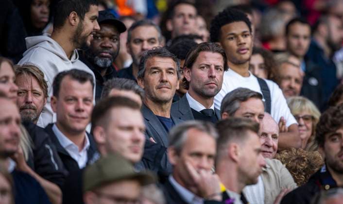 Paris, France 7th May 2024 Karl Heinz Riedle and Roman Weidenfeller BVB Paris Saint Germain Borussia Dortmund 07 05 2024