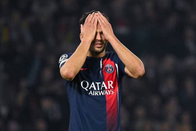 Goncalo Ramos ( 9 - PSG ) looks dejected during the UEFA Champions League match between Paris Saint Germain and Borussia Dortmund at Parc Des Princes on May 07, 2024 in Paris, France. ( Photo by federico pestellini panoramic ) - FOOTBALL : PSG vs Borussia Dortmund - Ligue des Champions - 07 05 2024 FedericoPestellini Panoramic 
