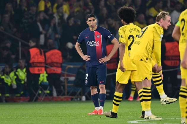 Achraf Hakimi 2 Paris Saint Germain , Paris Saint Germain vs Borussia Dortmund, Football, Champions League, Semifinal, 07 05 2024 Paris Nordrhein Westfalen France Copyright: xkolbert-press MarcxNiemeyerx