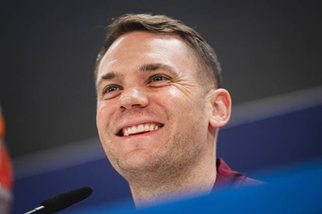 MADRID, SPAIN - MAY 7: Manuel Neuer of FC Bayern Munchen seen speaking during the Bayern Munchen Pitch Walk and press conference, PK, Pressekonferenz ahead of their UEFA Champions League semi-final second leg match against Real Madrid at Estadio Santiago Bernabeu on May 7, 2024 in Madrid, Spain.  Copyright: xAlbertoxGardin IPAxSportx xipa-ax xx IPA_45844718 IPA_Agency_IPA45844718