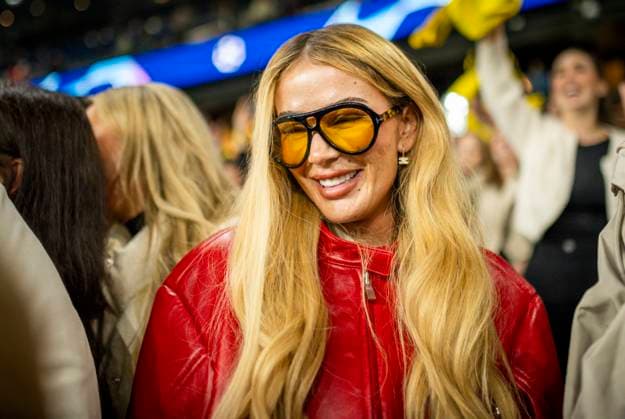 Paris, France 7th May 2024 Rapper Loredana girlfriend of Karim Adeyemi BVB Paris Saint Germain Borussia Dortmund 07 05 2024