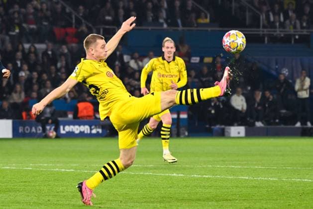 Julian Ryerson ( 26 - Borussia Dortmund ) during the UEFA Champions League match between Paris Saint Germain and Borussia Dortmund at Parc Des Princes on May 07, 2024 in Paris, France. ( Photo by federico pestellini panoramic ) - FOOTBALL : PSG vs Borussia Dortmund - Ligue des Champions - 07 05 2024 FedericoPestellini Panoramic 