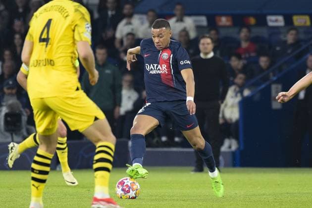 Kylian Mbappe (PSG) FOOTBALL : Paris Saint Germain Vs Borussia Dortmund - Ligue des Champions - 07 05 2024 MichaelBaucher Panoramic 