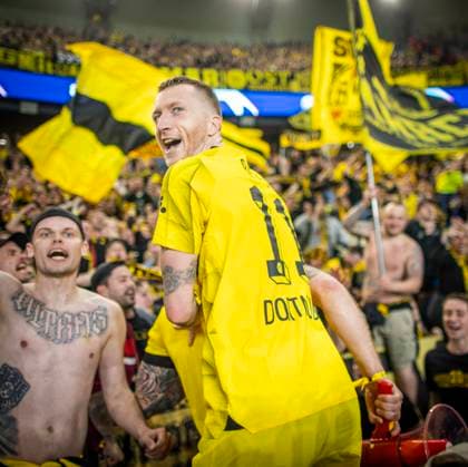 Paris, France 7th May 2024 Final jubilation Marco Reus BVB Paris Saint Germain Borussia Dortmund 07 05 2024