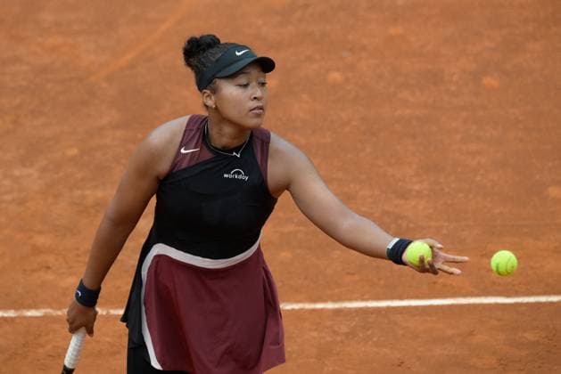 International Tennis match - Internazionali BNL d Italia Naomi Osaka (JPN) during the first round against Clara Burel (FRA) of the ATP, Tennis Herren Master 1000 Internazionali BNL D Italia tournament at Foro Italico on May 8, 2024 Fabrizio Corradetti LiveMedia Rome Italy  Copyright: xIPAxSport ABACAx
