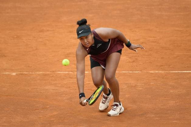 International Tennis match - Internazionali BNL d Italia Naomi Osaka (JPN) during the first round against Clara Burel (FRA) of the ATP, Tennis Herren Master 1000 Internazionali BNL D Italia tournament at Foro Italico on May 8, 2024 Fabrizio Corradetti LiveMedia Rome Italy  Copyright: xIPAxSport ABACAx