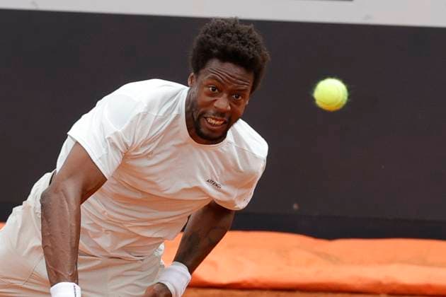 Internazionali BNL D Italia 2024 - Day Three Gael Monfils is playing against Thiago Monteiro in the first round match on day three of the Internazionali BNL D Italia at Foro Italico in Rome, Italy, on May 8, 2024. Roma Lazio Italy  Copyright: xCiroxDexLucax originalFilename:deluca-internaz240508_nppNn.jpg