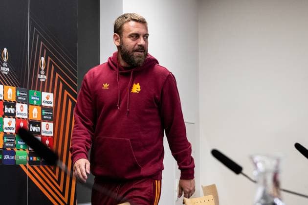 AS Roma, Press conference 08 05 2024 Daniele De Rossi AS Roma, Head Coach Bayer 04 Leverkusen, Press conference for the UEFA Europa League match Bayer 04 Leverkusen AS Roma BayArena, Leverkusen 08 05 2024 Copyright: xBEAUTIFULxSPORTS Buriakovx