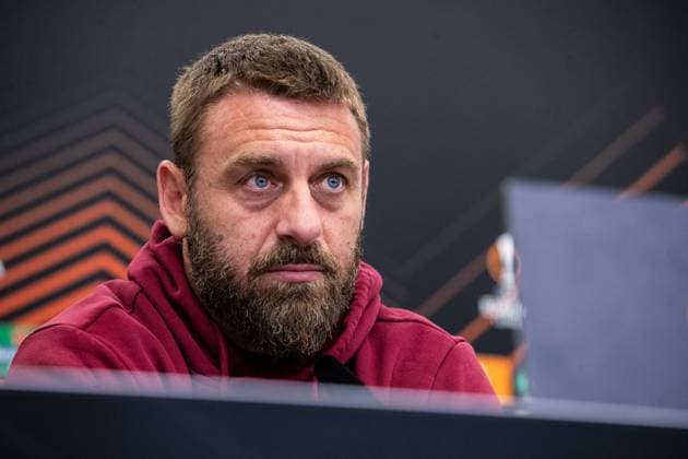 AS Roma, Press conference 08 05 2024 Daniele De Rossi AS Roma, Head Coach Bayer 04 Leverkusen, Press conference for the UEFA Europa League match Bayer 04 Leverkusen AS Roma BayArena, Leverkusen 08 05 2024 Copyright: xBEAUTIFULxSPORTS Buriakovx
