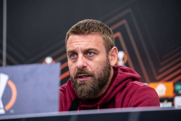 AS Roma, Press conference 08 05 2024 Daniele De Rossi AS Roma, Head Coach Bayer 04 Leverkusen, Press conference for the UEFA Europa League match Bayer 04 Leverkusen AS Roma BayArena, Leverkusen 08 05 2024 Copyright: xBEAUTIFULxSPORTS Buriakovx